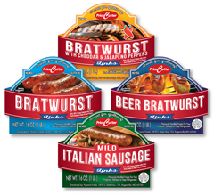sausage label design